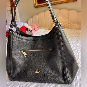 Black Leather Coach Purse